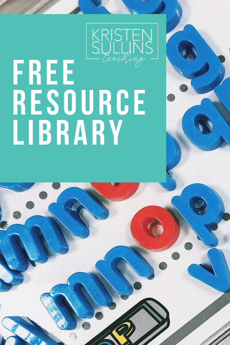 Free Resource Library - Kristen Sullins Teaching