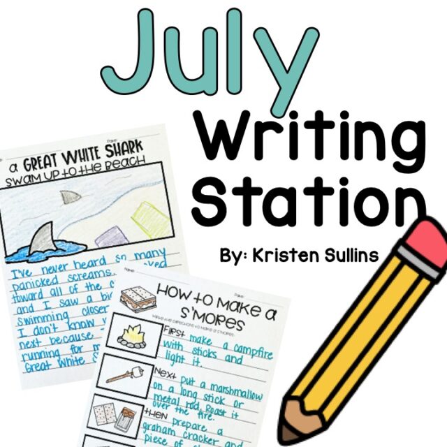 July Writing Station Cover