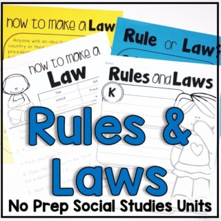 Rules and Laws for First Grade - Kristen Sullins Teaching