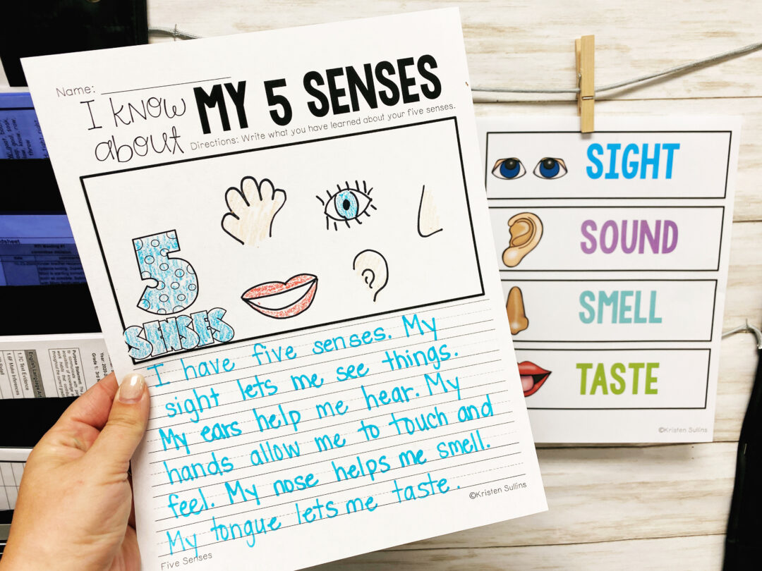 Five Senses for First Grade - Kristen Sullins Teaching