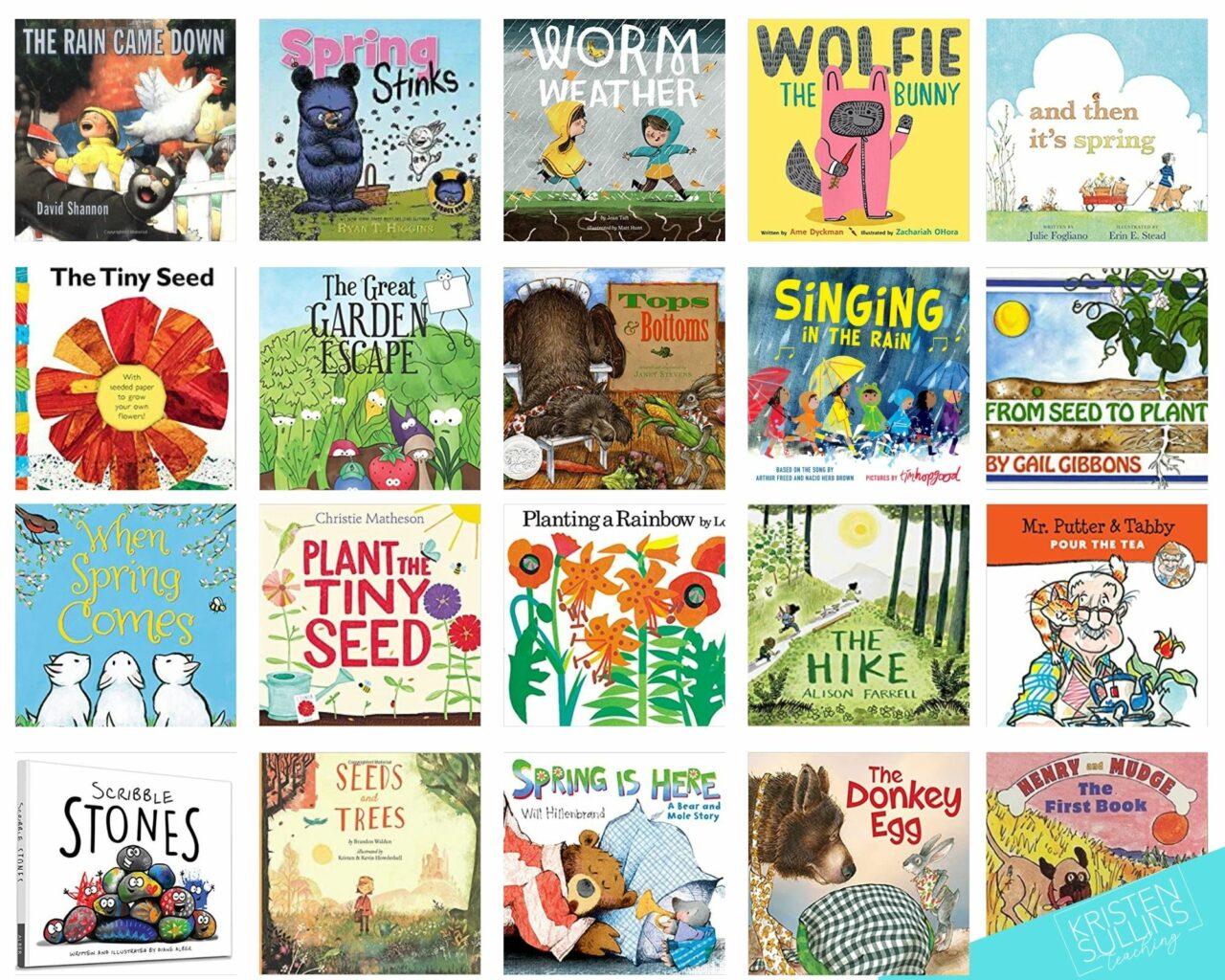 20 Spring Books and Read Alouds for First Grade - Kristen Sullins Teaching