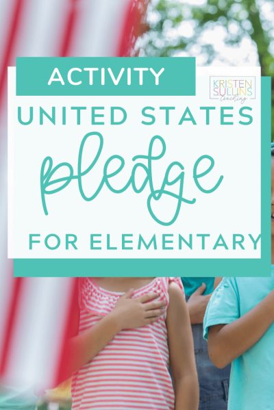 The US Pledge for First Grade