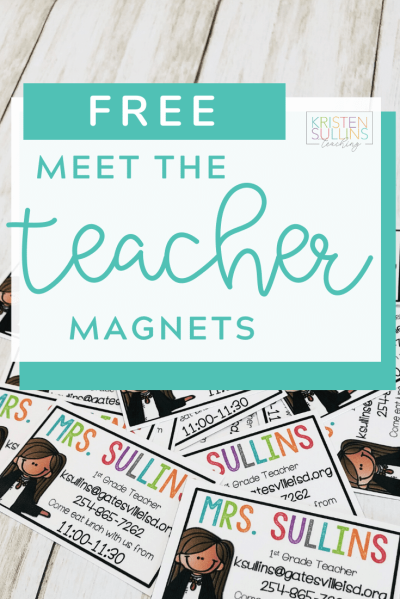 Free Meet the Teacher Magnets