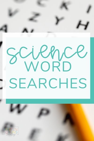 Science Word Searches - Kristen Sullins Teaching